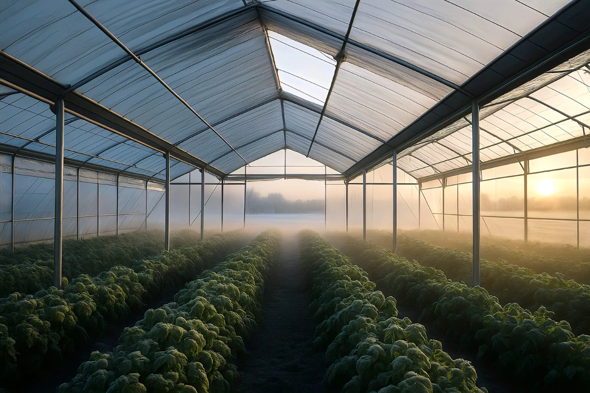 Ventilación en invernadero en épocas frías Ventilación en épocas frías en invernadero para renovar aire sin perder calor