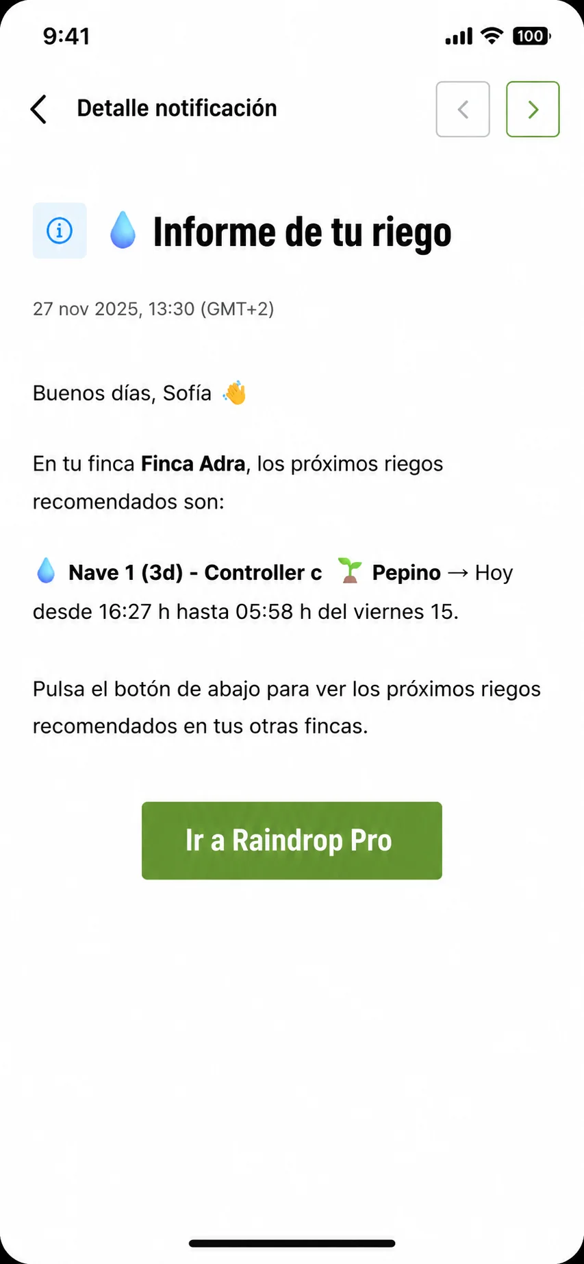 Raindrop Pro Maps