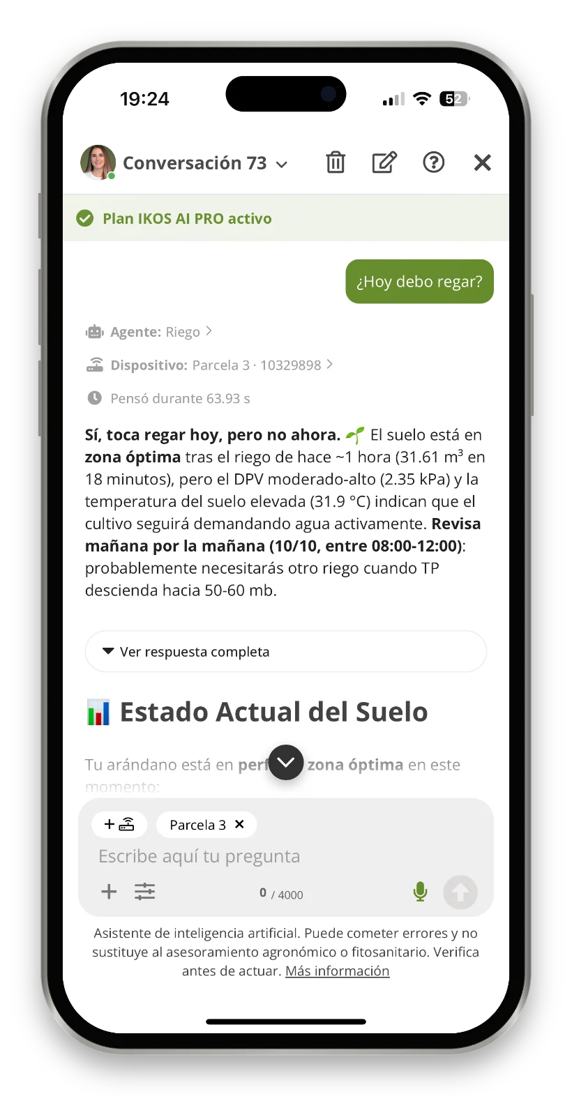 Ikos AI en la app IKOS ONE
