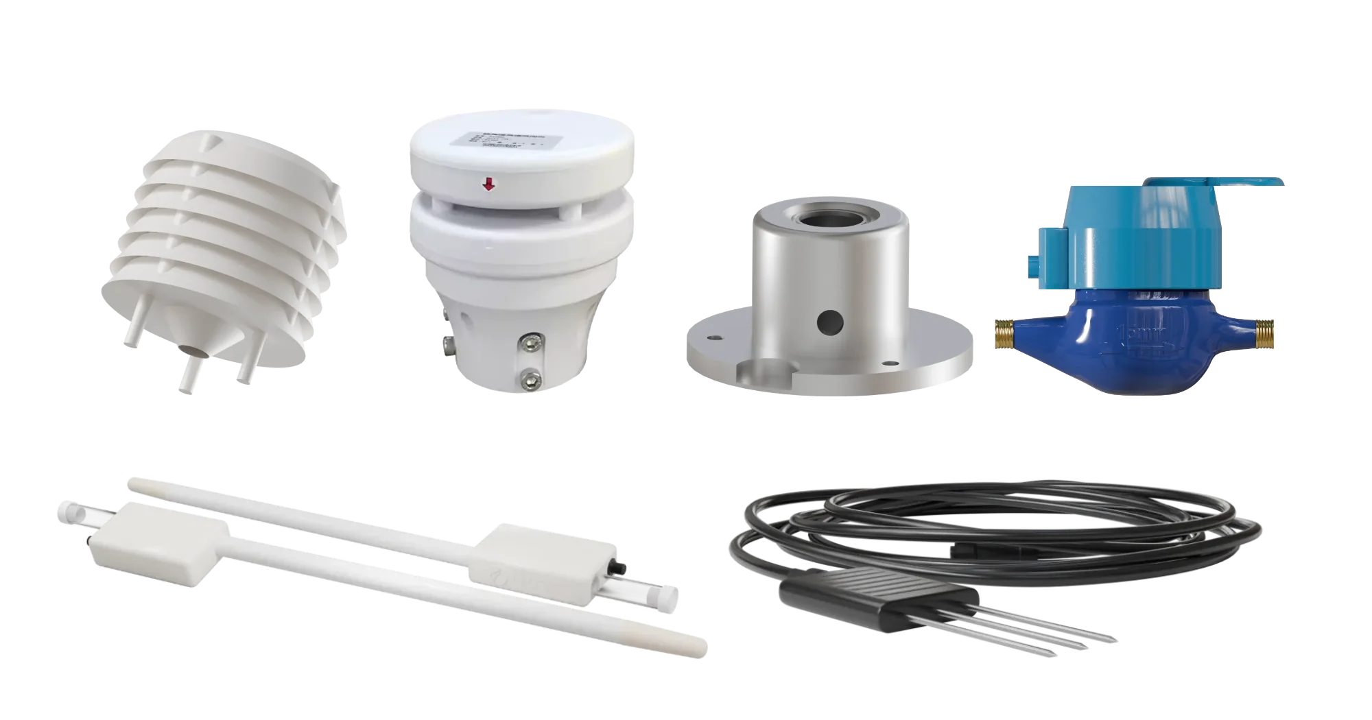 Sensores IKOS: DPV, anemómetro, PAR, contador volumétrico, tensiómetro y multisensor